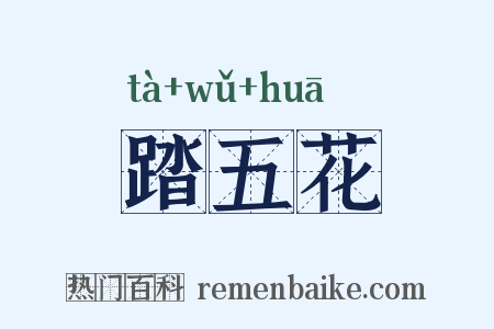 踏五花是什么意思的图片